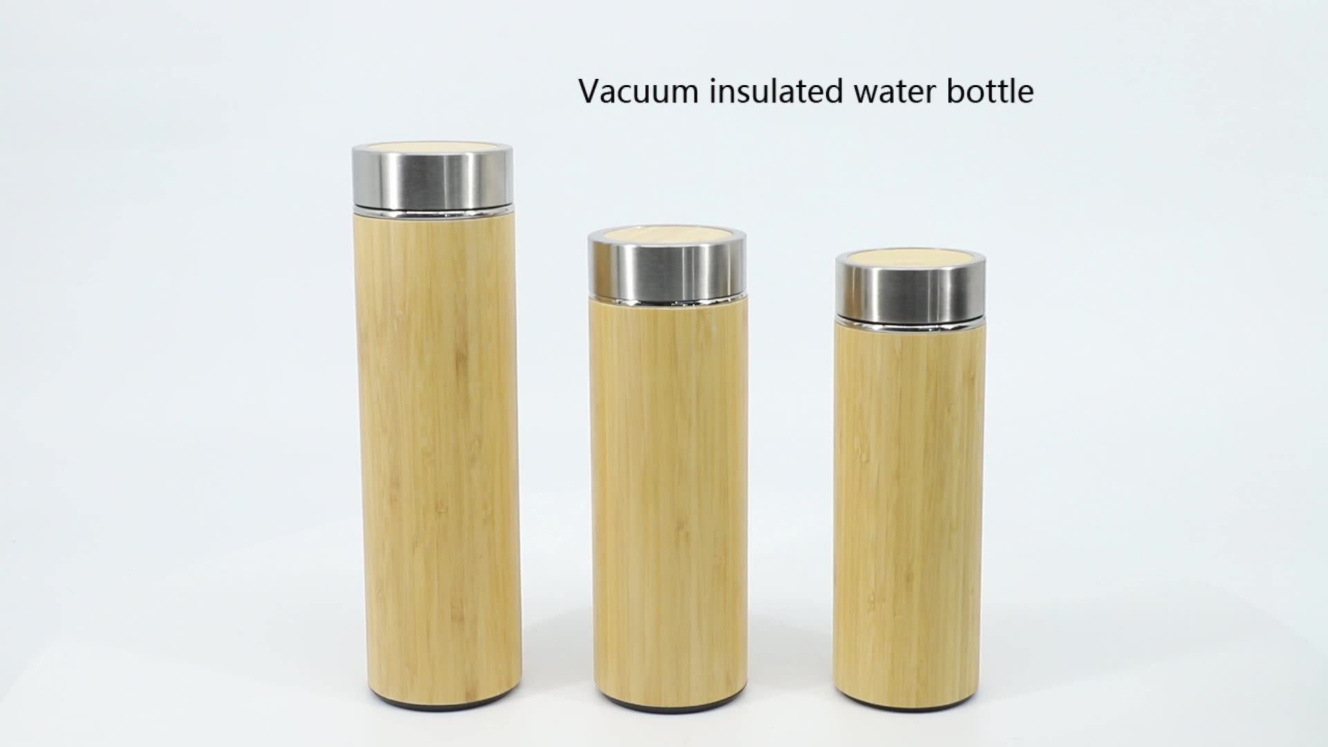 Smart Temperature Display Ecofriendly Natural Bamboo Tumbler Vacuum