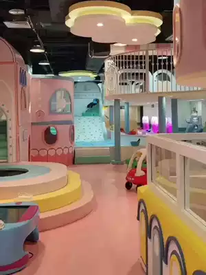 Small and small naughty Fort Children's Orchestra indoor parent-child early education sample House Display Center toy playground slide entertainment equipment