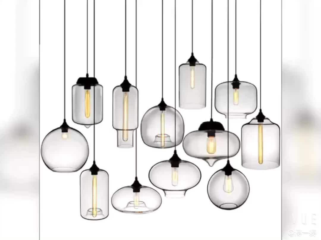 Lámpara Colgante De Cristal Soplado A Mano Para Decoración Del Hogar