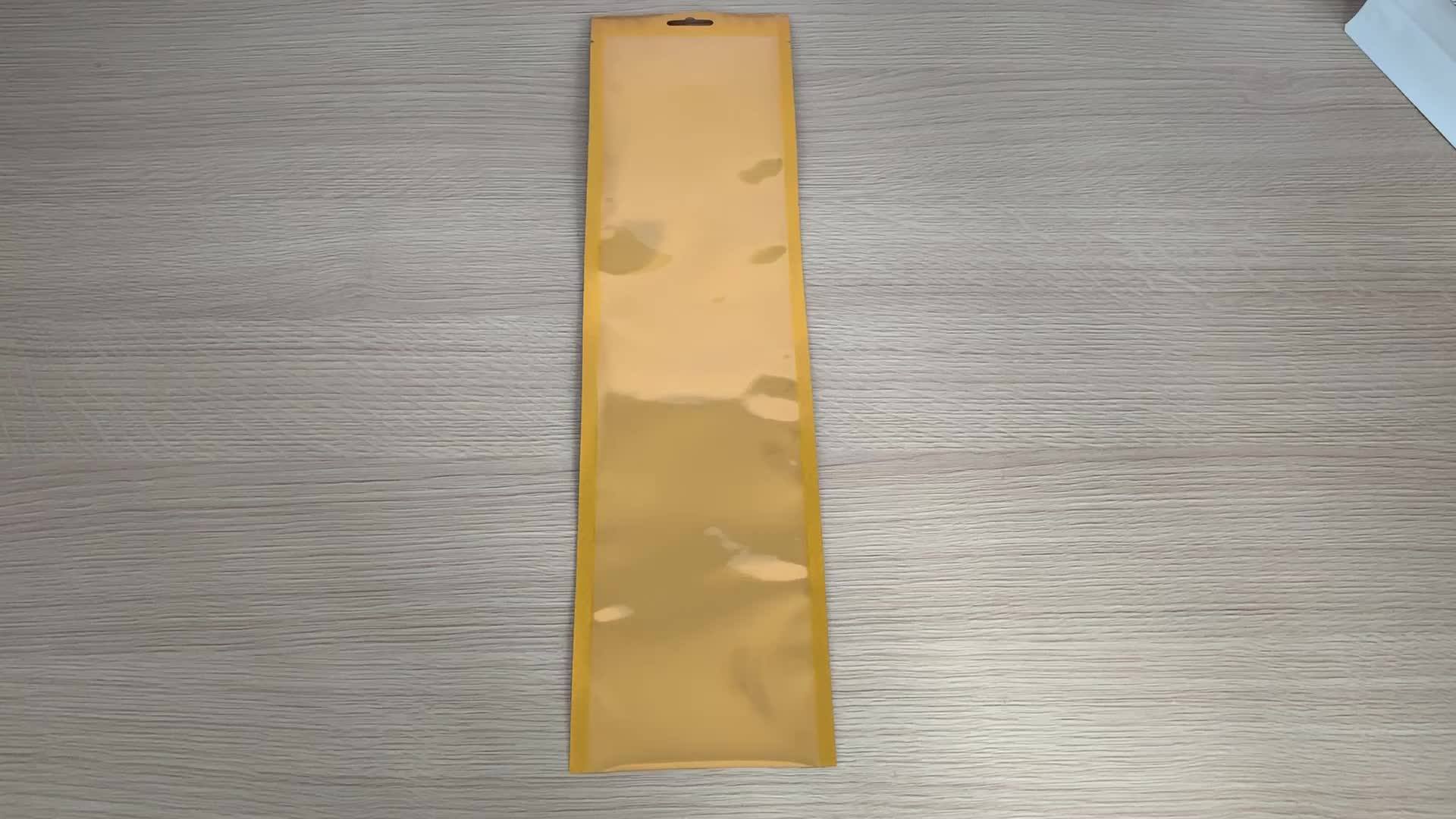Metallic Gold Foil Vacuum Pouch Vacuum Pouch For Food Packaging Clear