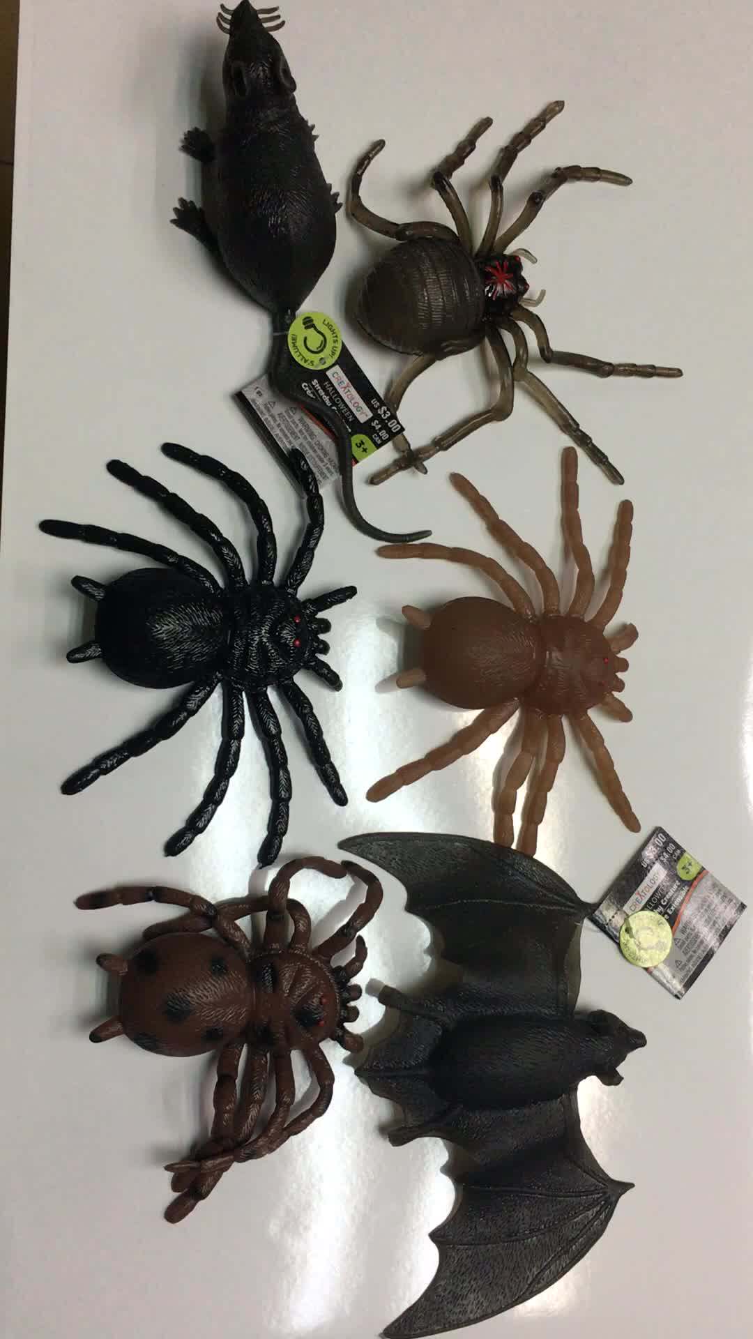 Squishy Realistic Light Up Bat Tpr Halloween Toys Buy Kids Light Up