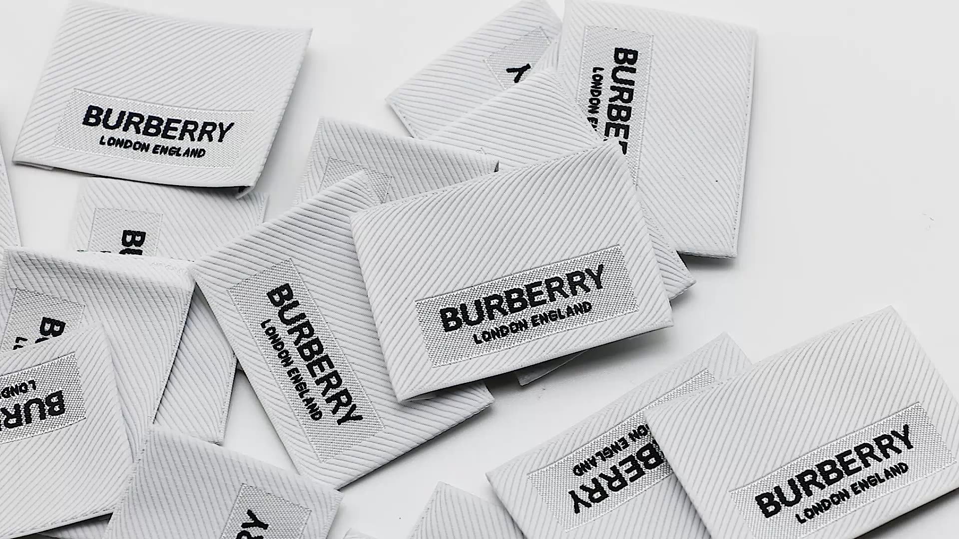 Custom Private Clothing Brand Letter Personal Design Logo Print Woven