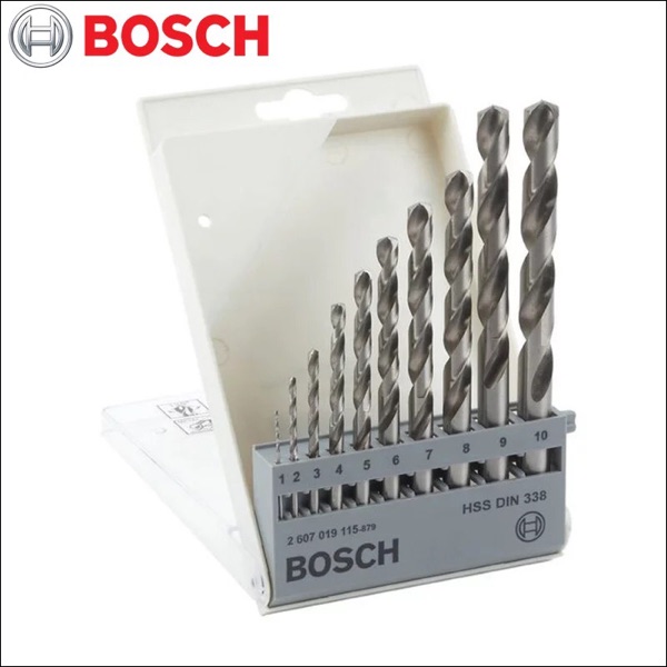 German Bosch 10 grey high speed mesh twist drill bit suit 1-10mm electric drill bit