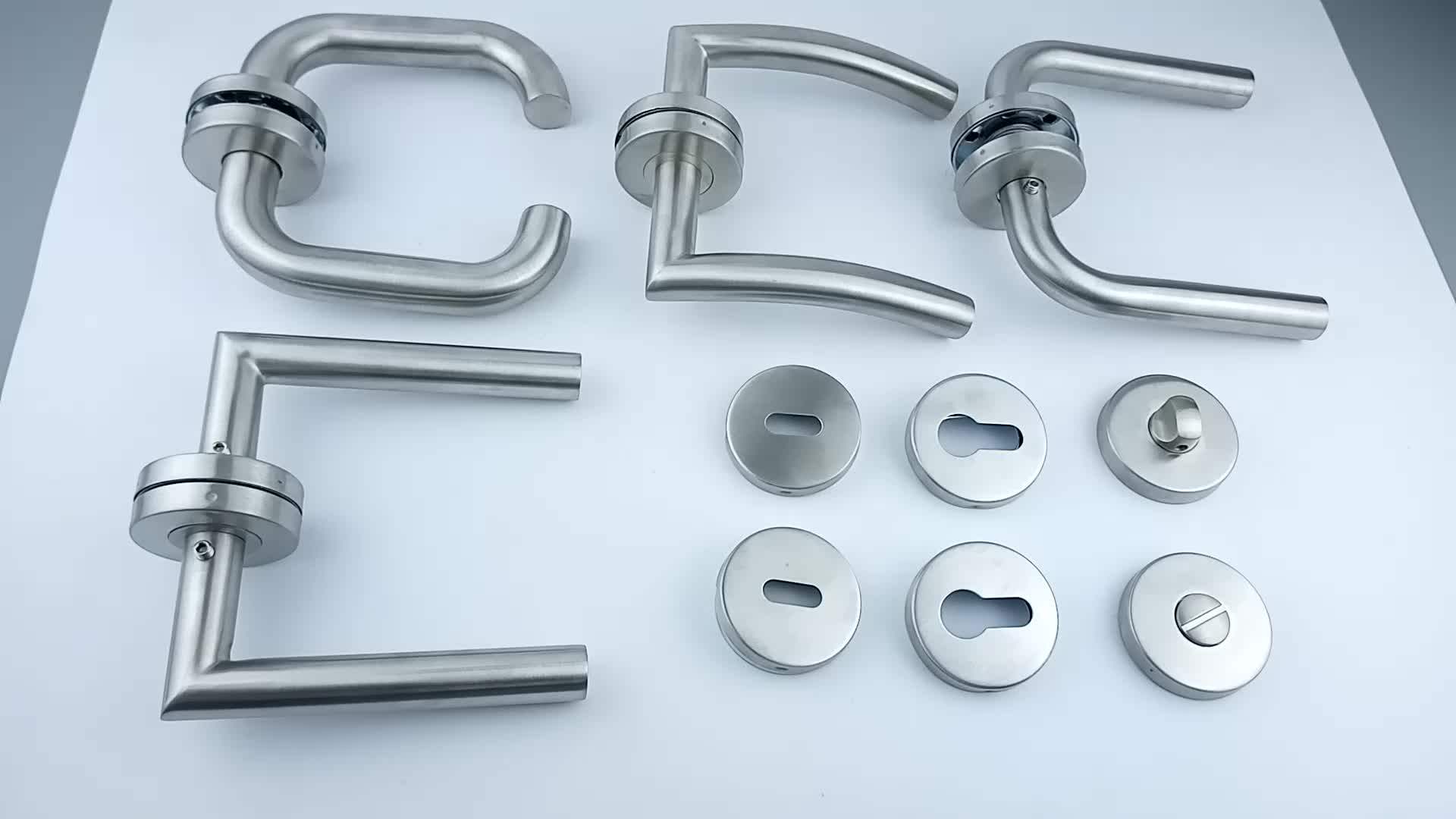High Quality Ss Handles Key Hole And Cylinder Hole Lever Pull Outdoor