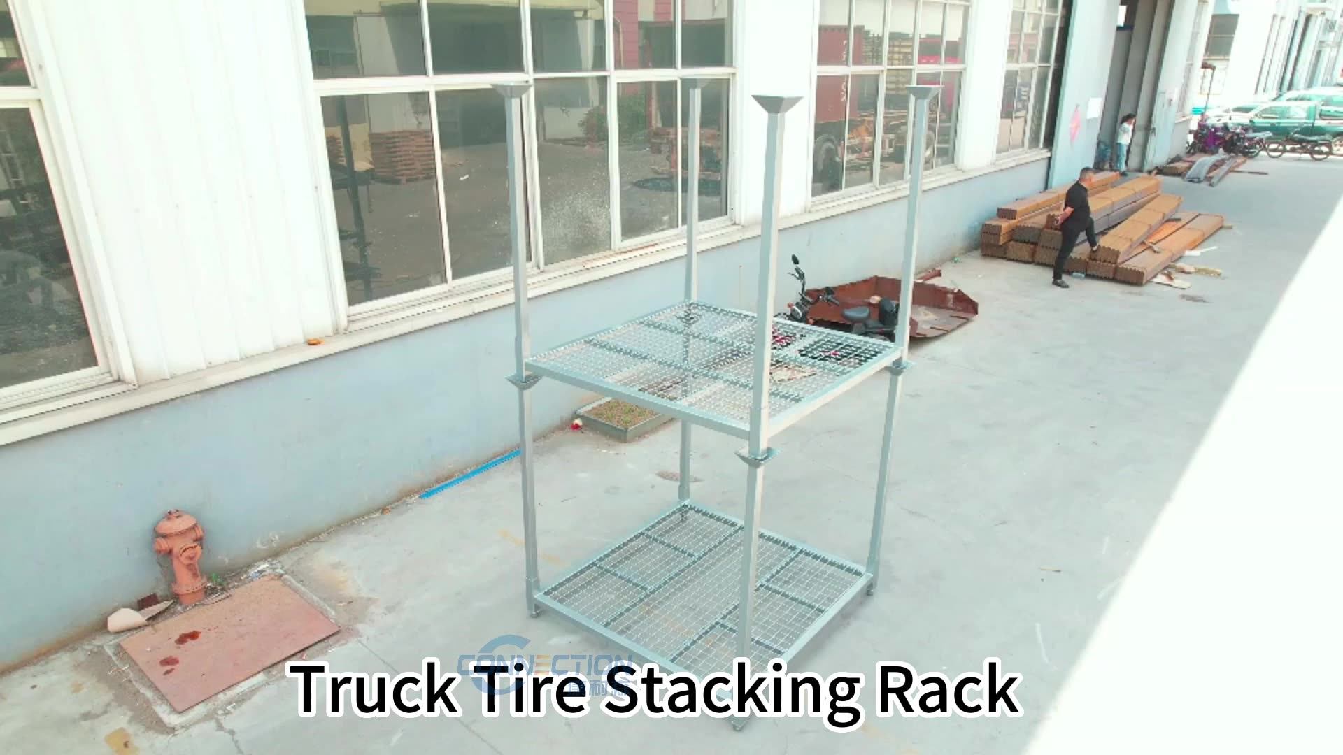 Heavy Truck Adjustable Auto Industry Stacking Steel Tire Rack Tyre ...