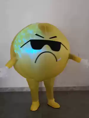 Funny festive inflatable expression doll costume Adult children summer festival party toy activity promotional walking suit