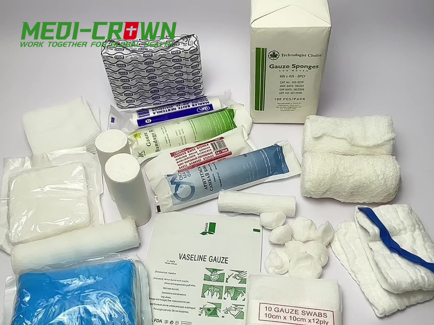 Compression Tactical Fluff Gauze Bandage Roll Wound Packing Cotton Crinkle Z Folded Gauze Buy