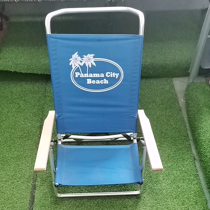 5position Beach Chair Folding Beach Lounge Chair Layflat Aluminum