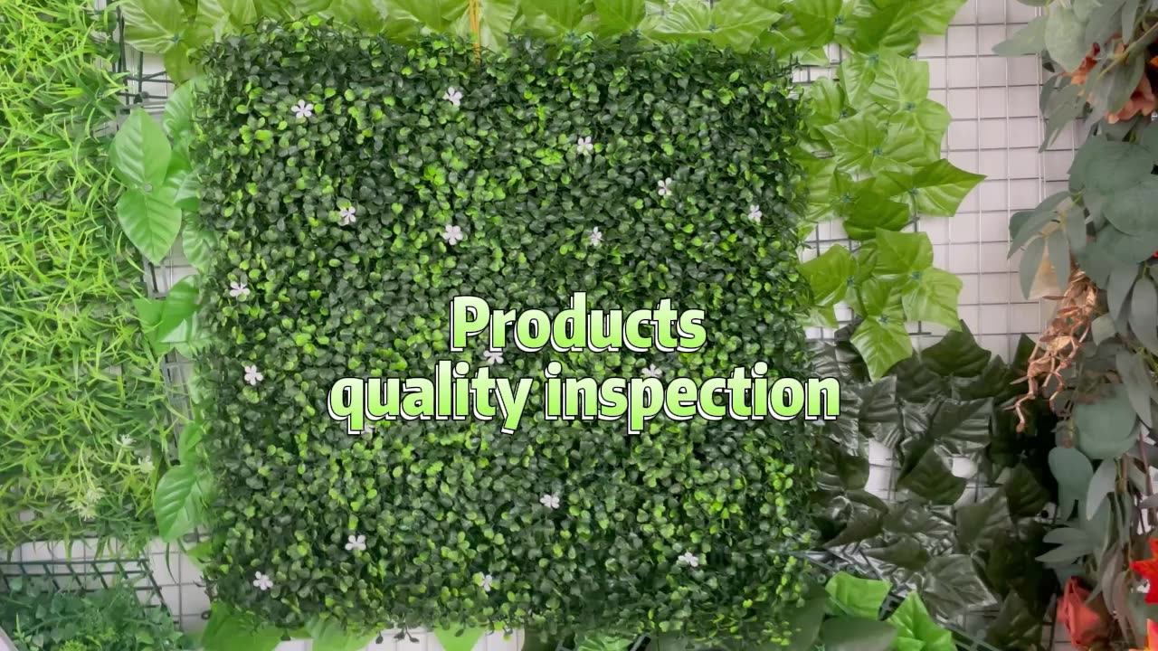 Artificial Green Wall System Vertical Garden Uvresistant Flame