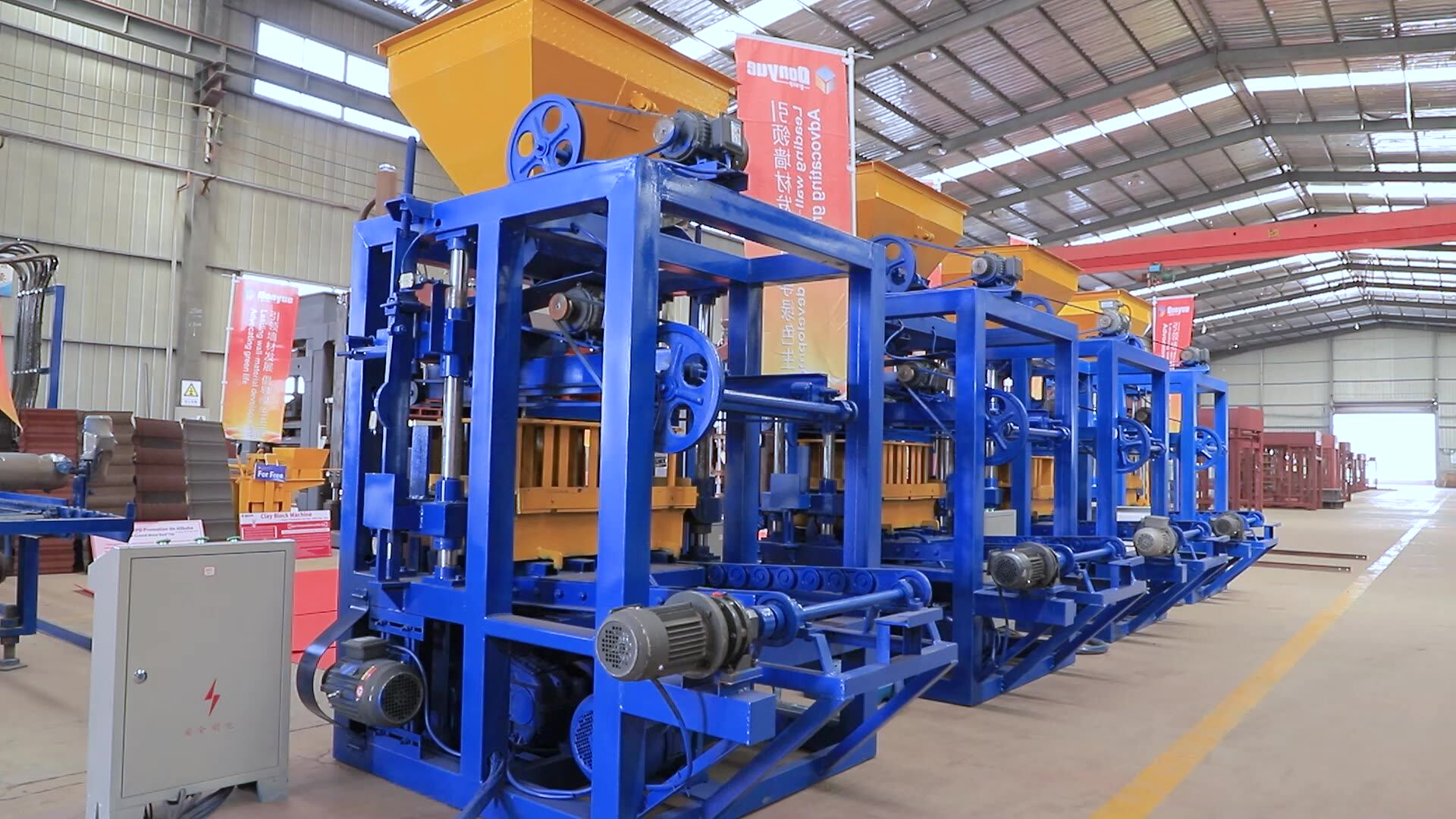 Cheap Qt4 24 Semi Automatic Hollow Block Making Machine Interlocking