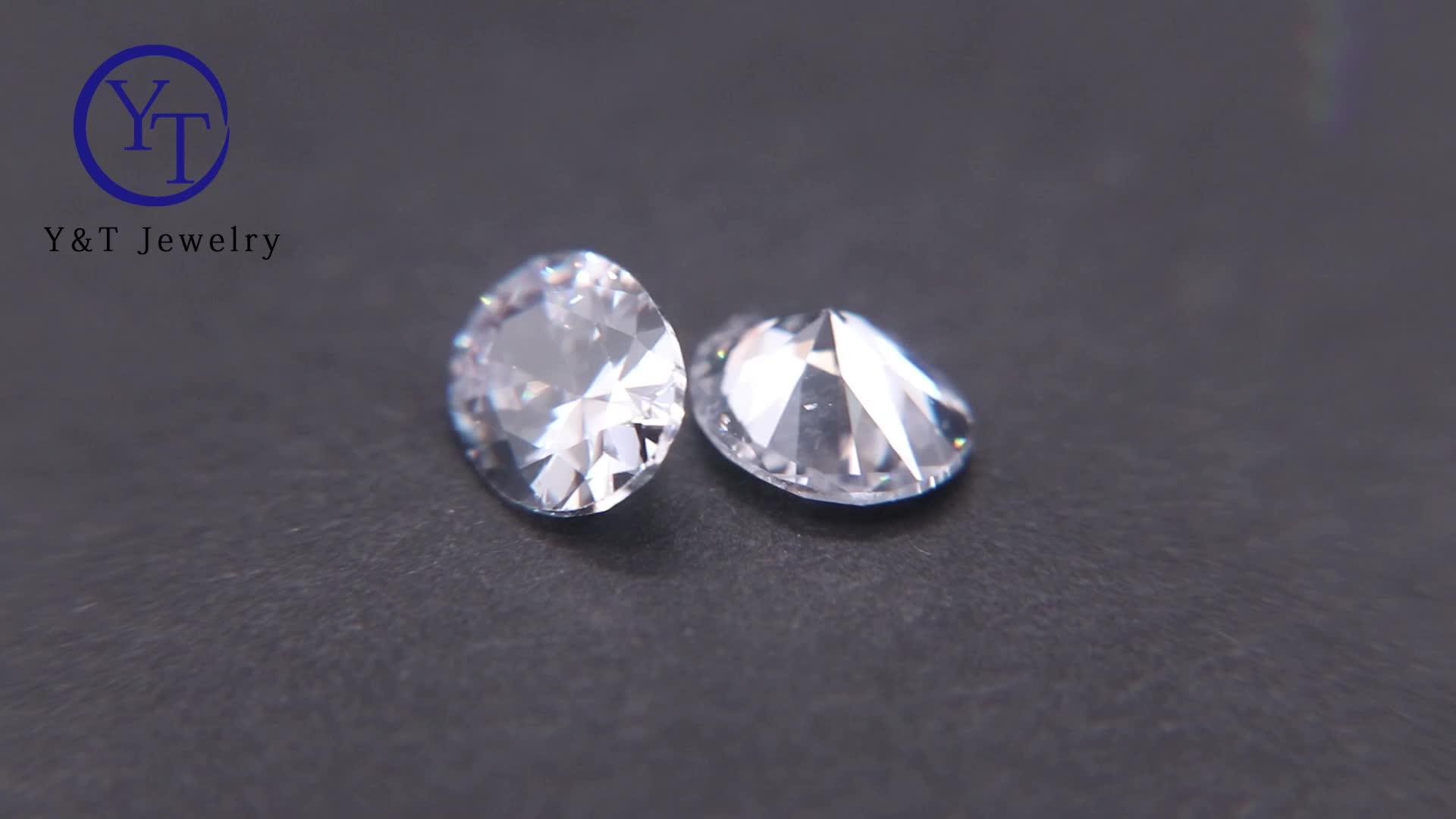 Oval Shape Brilliant Cut White Cubic Zirconia Synthetic Cz Gemstone