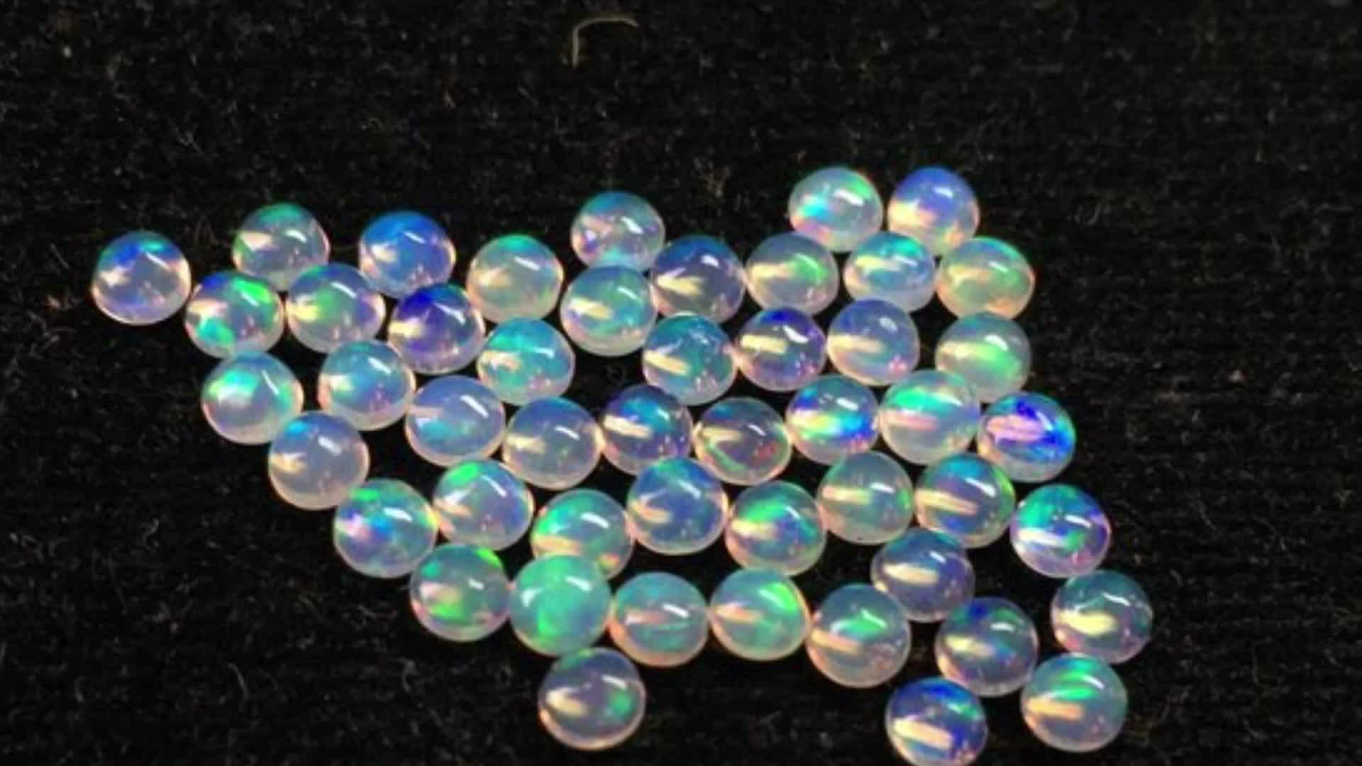 5mm Natural Ethiopian Opal Gemstone Heart Shape Cabochon Loose Stone