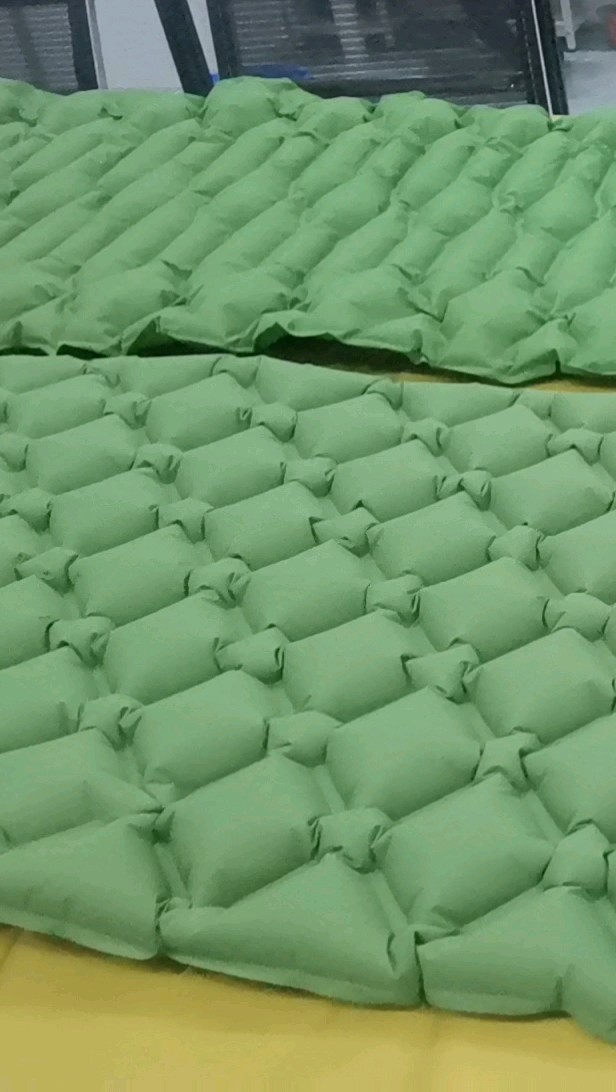 Woqi Builtin Foot Pump Inflatable Sleeping Mat With Pillow Compact Ultralight Waterproof