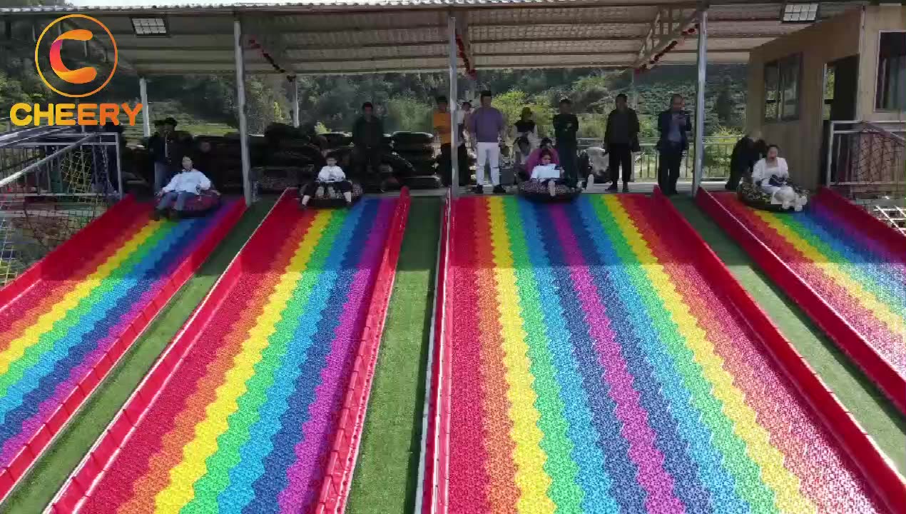 Durable Outdoor Playground Amusement Giant Slipping Slide Single Double