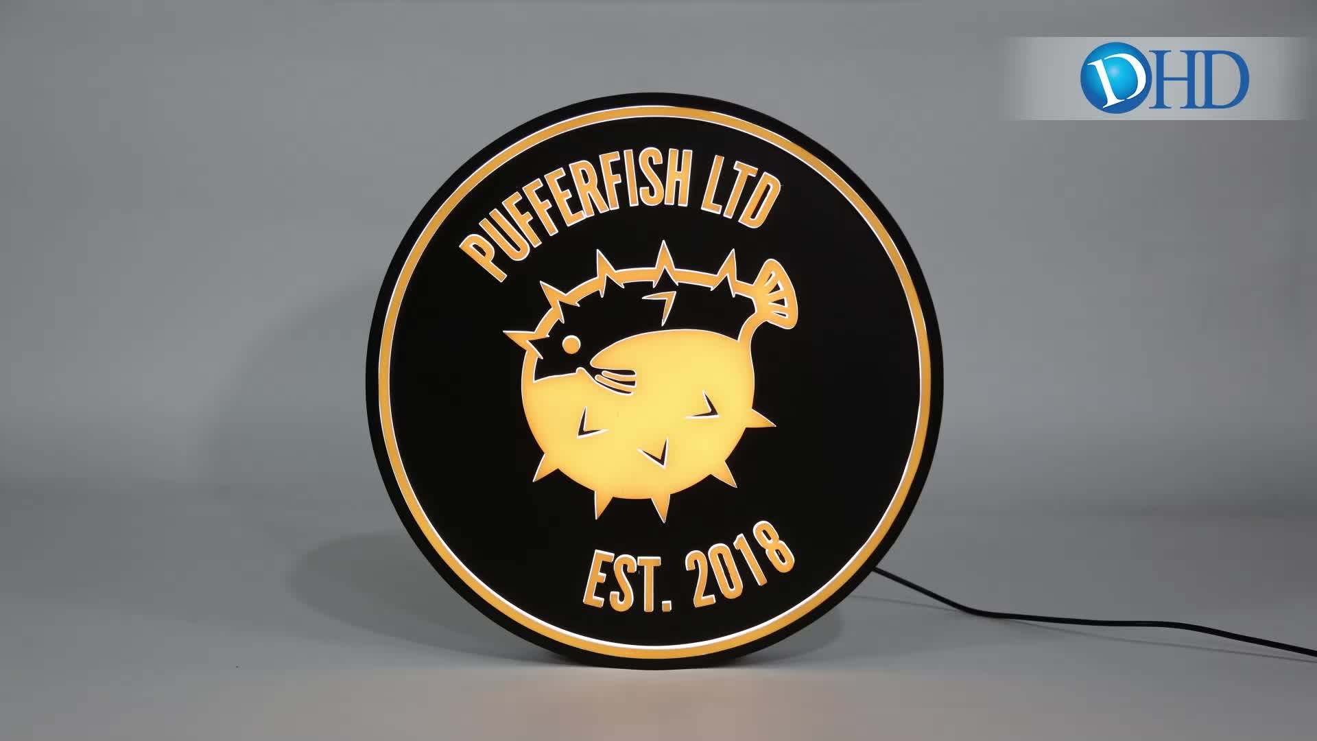 Outdoor Led Advertising Double Sided Round Light Box 3d Led Advertising