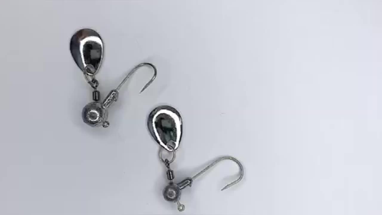 Round Lead Hook With Spoon Sequins 2g 4g High Carbon Steel Hook Lead