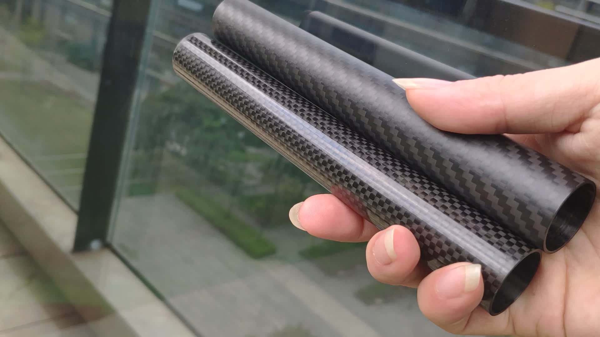 1 m Matt 1 x OD 20 mm x ID 18 mm x 1000 mm Roll Enveloppé 3k Carbon Fiber Tube