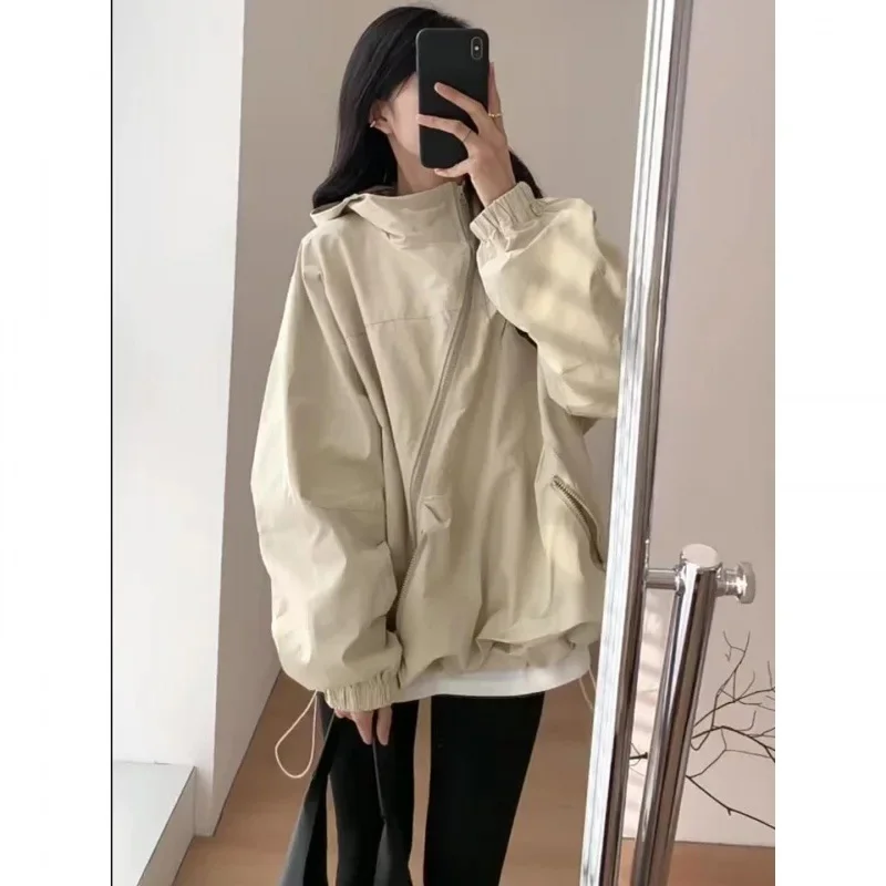 Осенняя куртка с капюшоном, весенний базовый костюм для отдыха, стиль Chanel, коллекция 2023 года, оверсайз