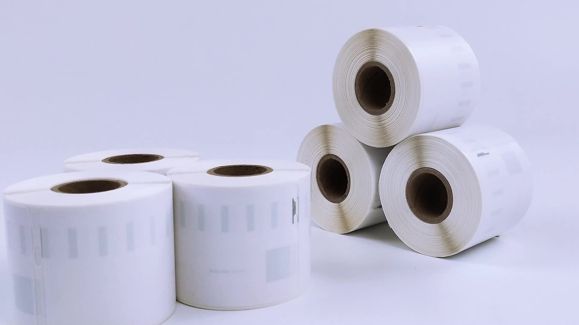 21/4" X 300' White Color Dymo Compatible 57mm X 91m Continuous Thermal