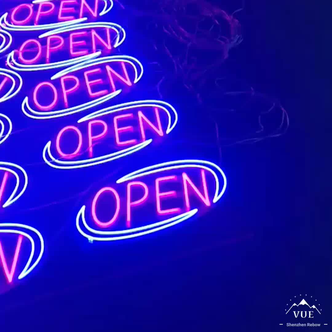 Ip67 Waterproof Outdoor Custom Made 12v Battery Powered Led Open Neon