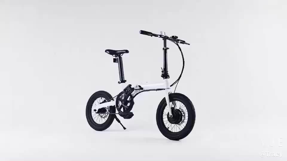 Hottech Ebike Electric Bicycle Kit 16 Inch White Foldable Kids Electric