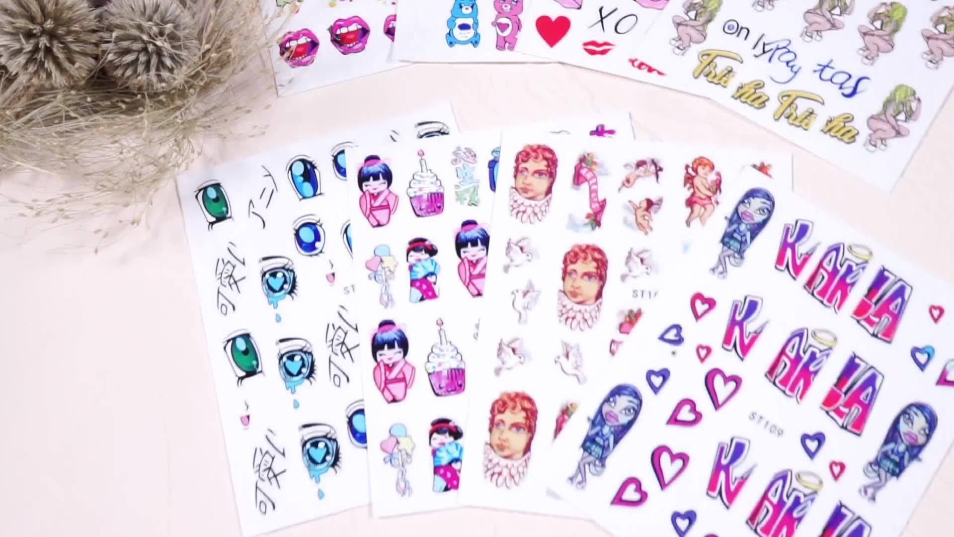 Angel Oil Painting Series Nail Art Polish Sticker Finger Nail Art Buy