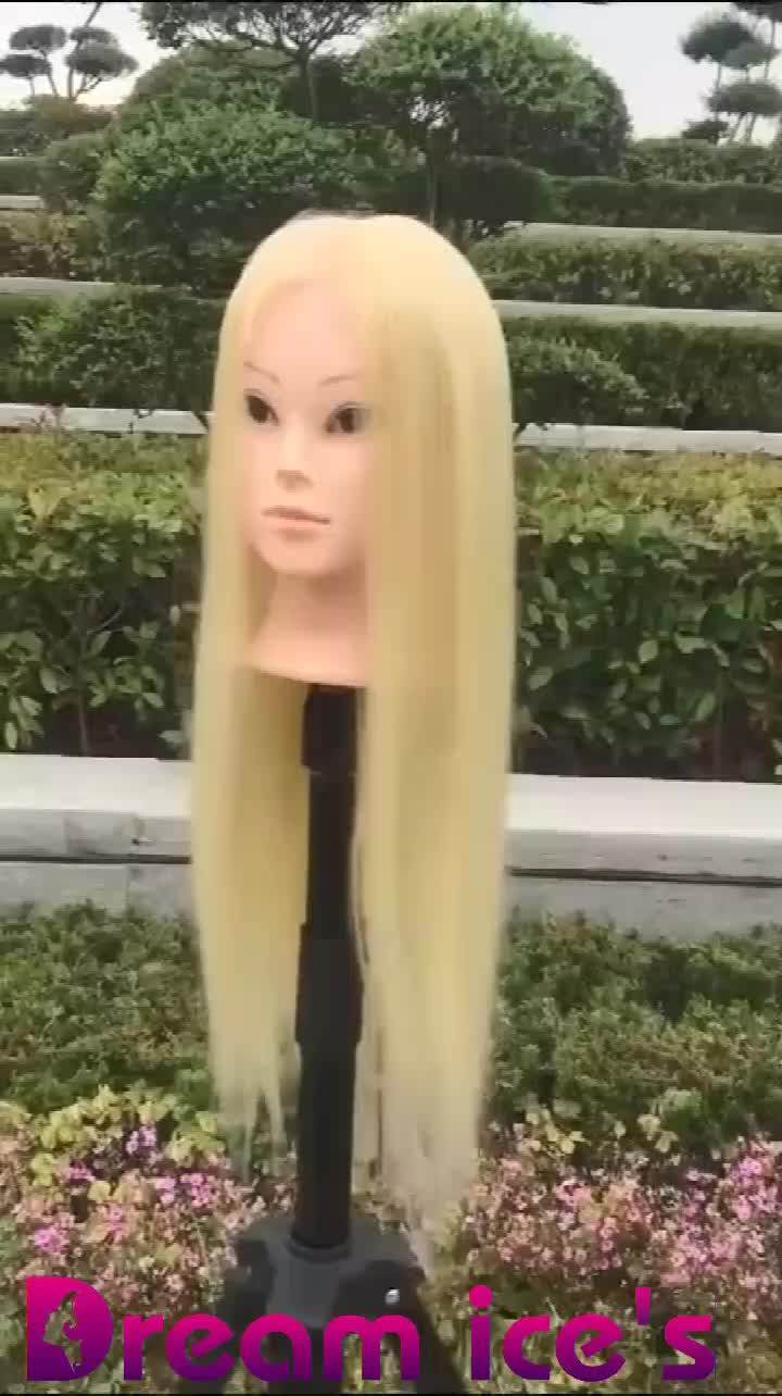 24inch Wholesale Long Hair Dolls Practice Dummy Head Synthetic Hair