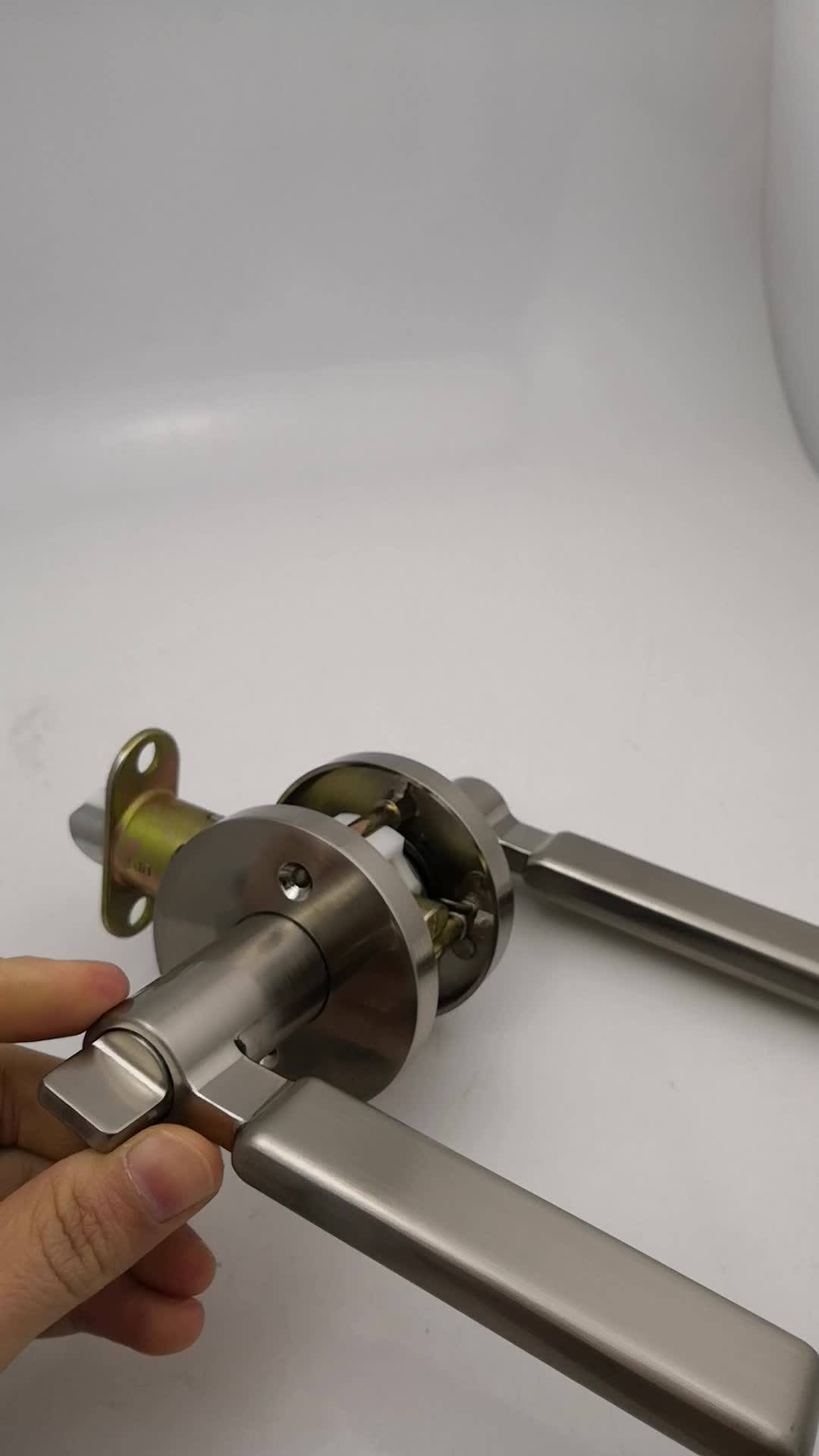 Heavyduty Zinc Alloy Exterior Door Lever Tubular Latch Passage Handle