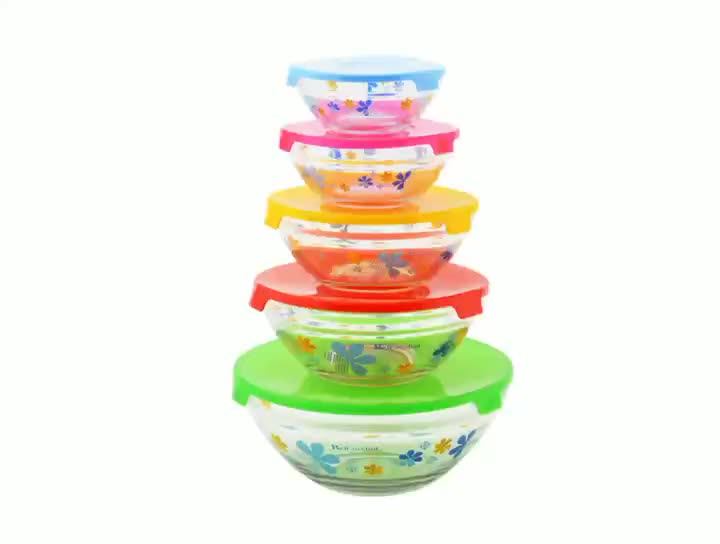 Cheap Glass Bowl Set With Pp Lids Glass Salad Bowl For Promotion Buy