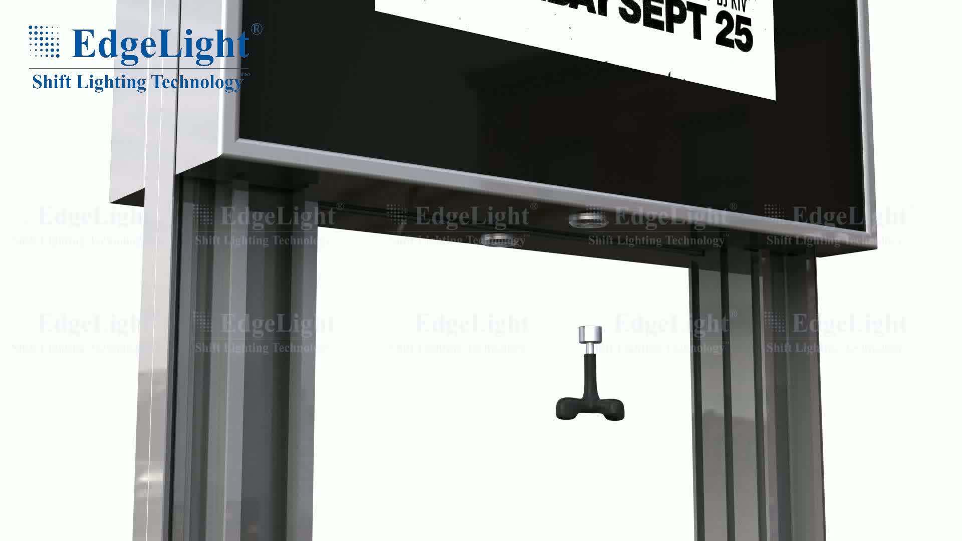 Outdoor Led Street Pole Business Double Sided Ads Aluminium Advertising