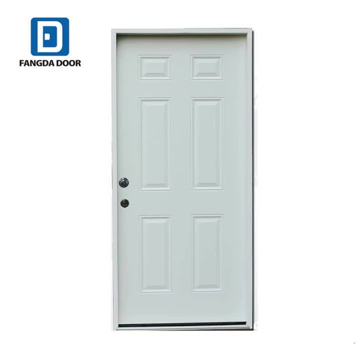 Fangda 6 Panel Door Metal Door Slab Buy Exterior Door,Metal Exterior
