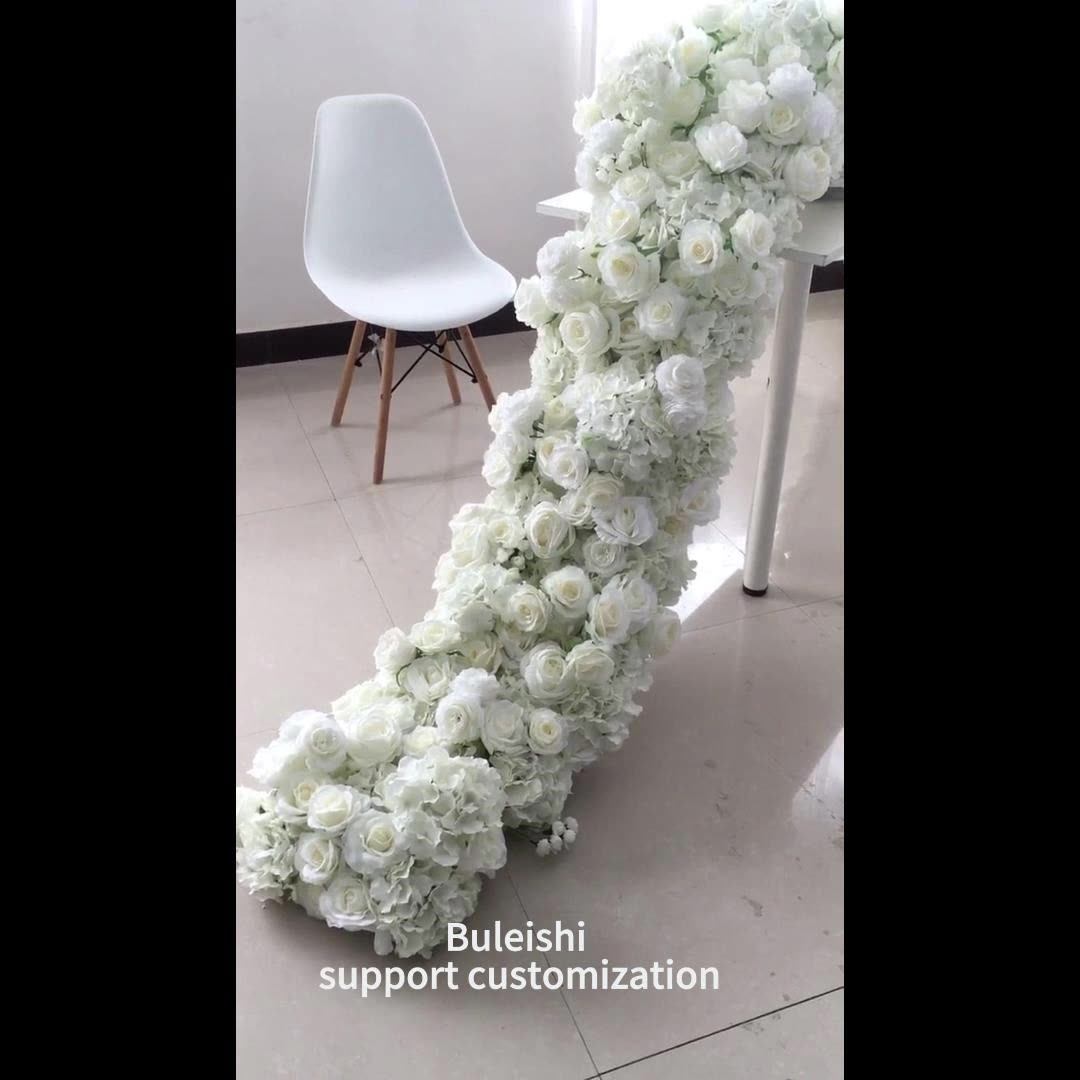 Wedding Centerpiece Flower Runners Garland Decor Baby Breath Floral Aisle Row Wedding Floral