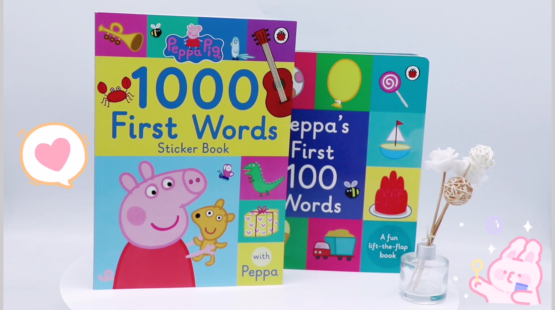 English truyện tranh gốc Peppa Pig Đầu tiên 100 Words / 1000 từ đầu lợn Paige từ học tiếng Anh Giác Ngộ Peppa Pig Picture Dictionary Từ điển sách Sticker Book Đồ chơi giáo dục