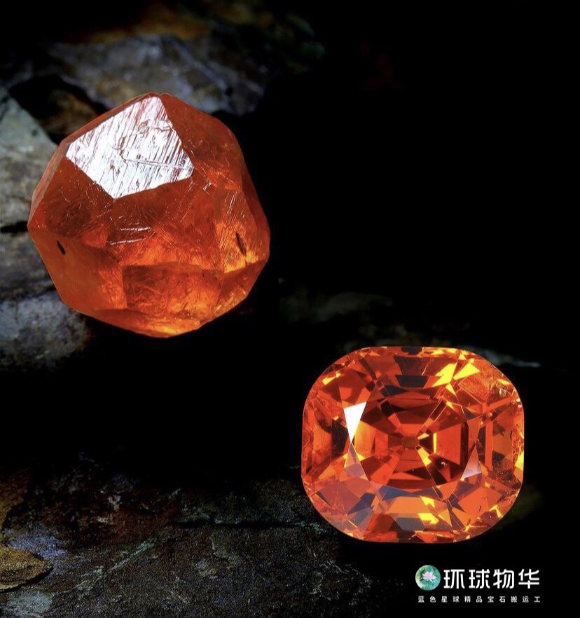 Kaka in the global boutique Fanta garnet crystal transparent cutting superb live special shooting