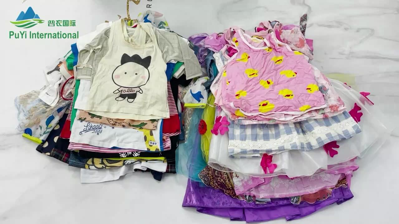 Kingaaa Vip Summer Girls Kids Children Second Hand Clothes Korea
