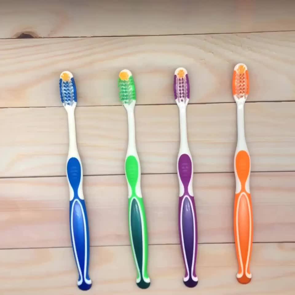With Rubber Tips Gum Massage Big Handle Plastic Toothbrush Buy Big