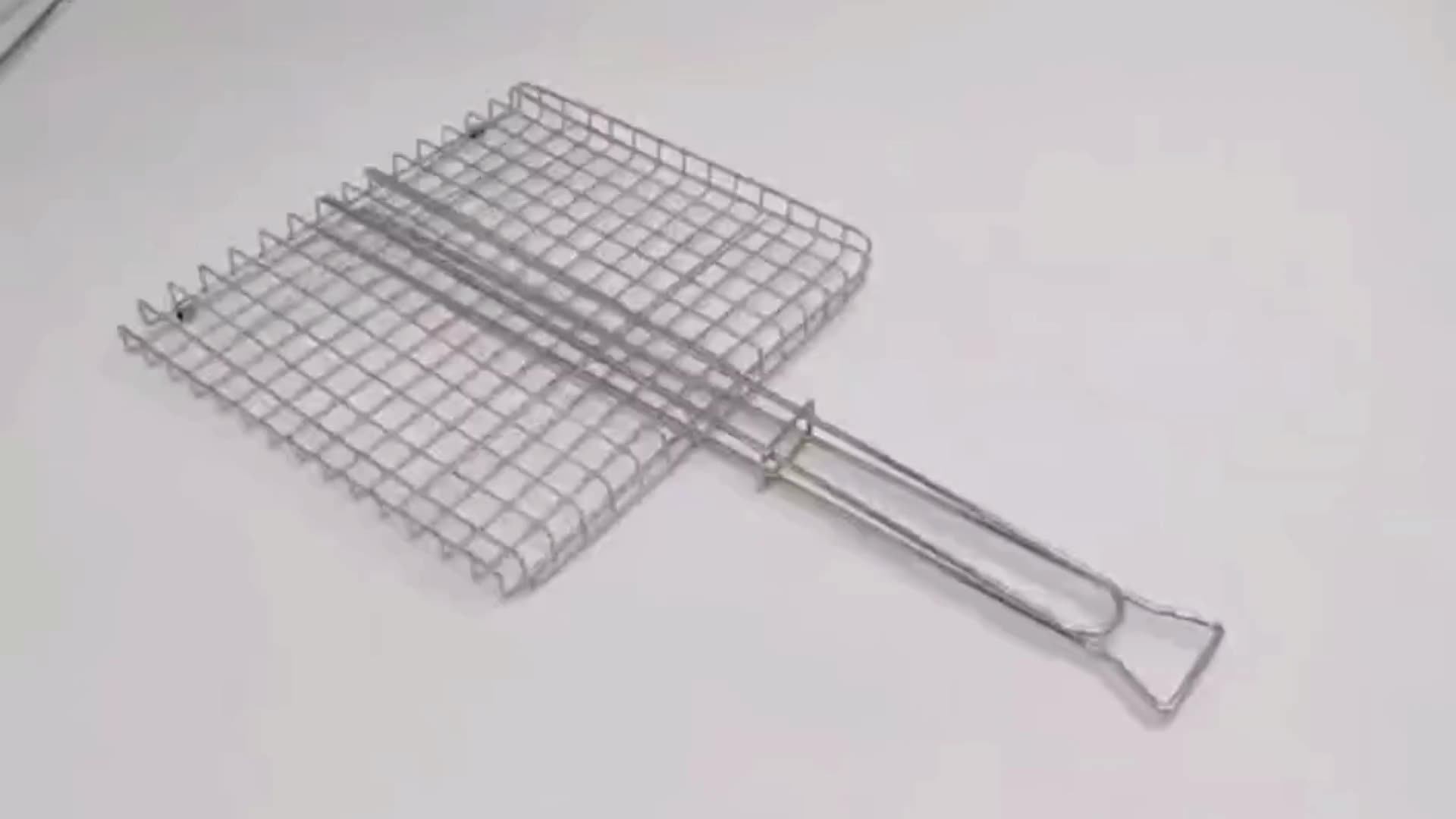 Metal Barbecue Wire Mesh,Bbq Rack Burger Fish Bbq Grilling Basket,Bbq Grill Fish Net For Meat
