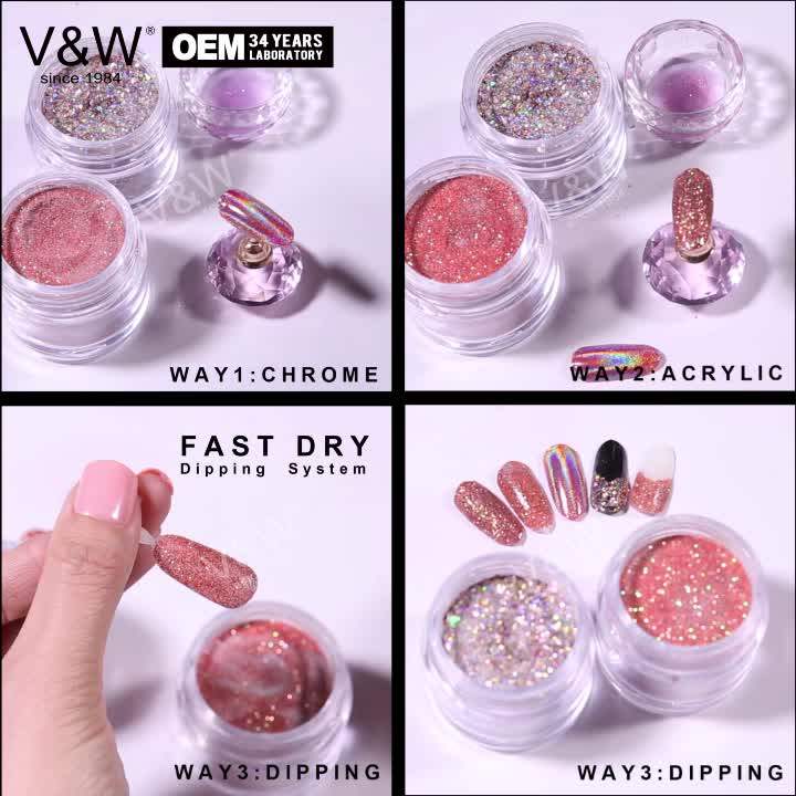 Private Label Professional 3 In 1 Color Nail Gel Match Acrylic Dip