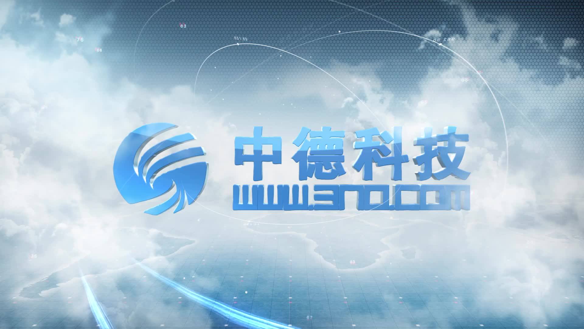 现代高科技新兴技术研发企业公司互联网城市连线三维logo宣传片片头 AE模板-天天素材网