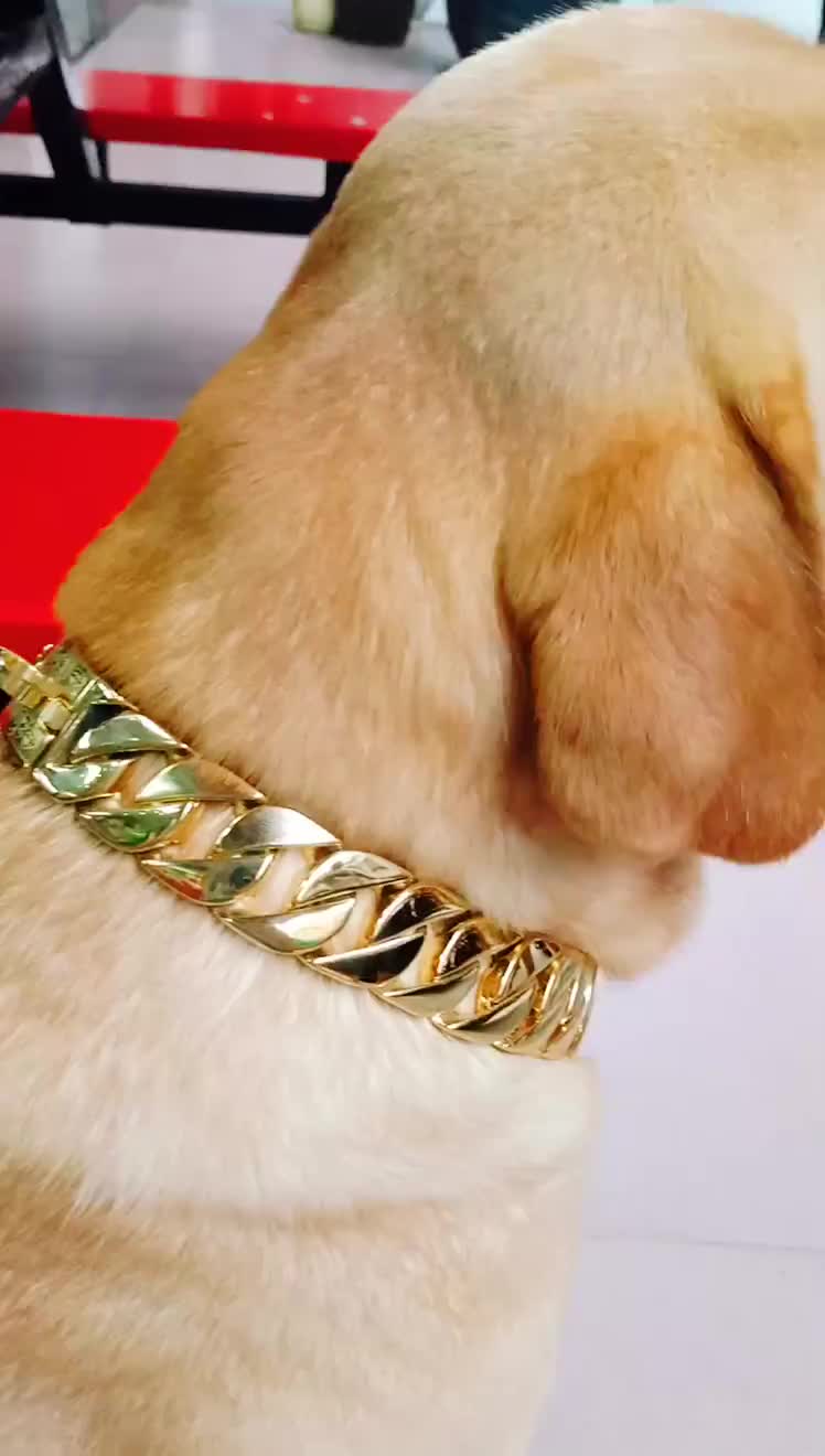 Stainless Steel Dog Collar Cuban Link Chain Dog Training Buy Cuban