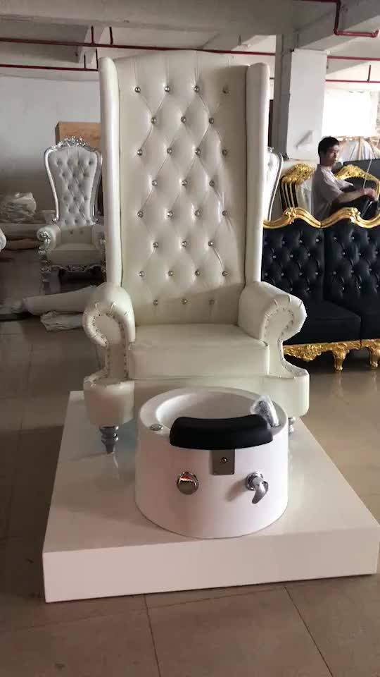 Modern Luxury Basin Bowl High Back Solid Wood With Platform Spa Foot