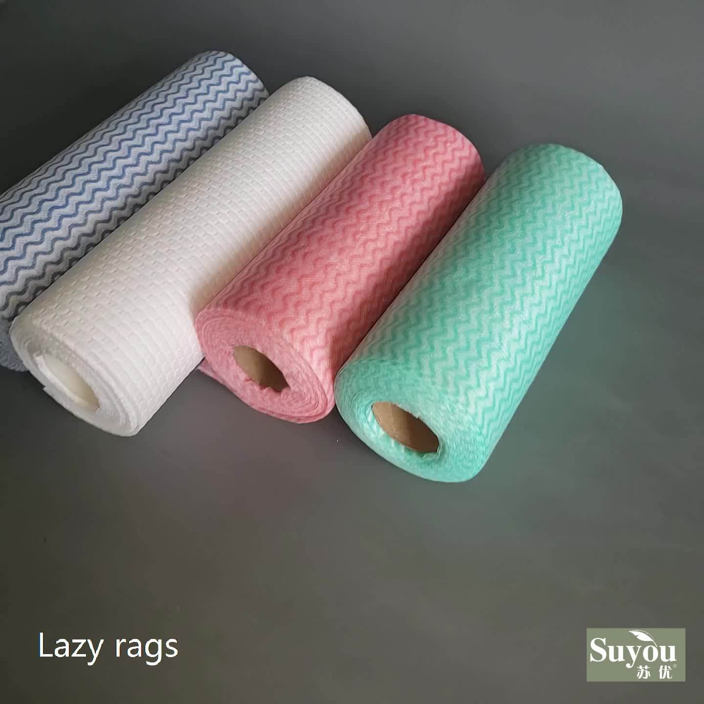 Factory Price Nonwoven Colorful Kitchen Cleaning Paper Roll, View