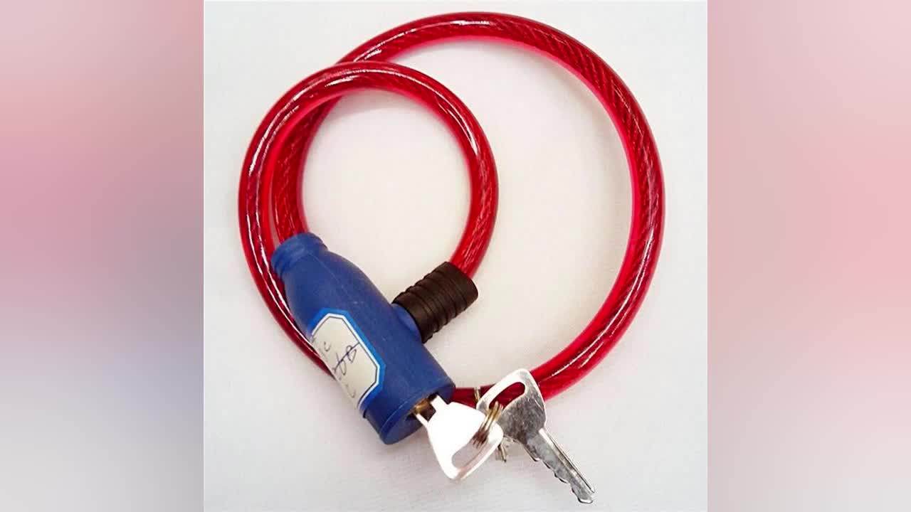 Cheap High Quality Colorful Wire Cable Bicycle Bike Key Lock Bicycle