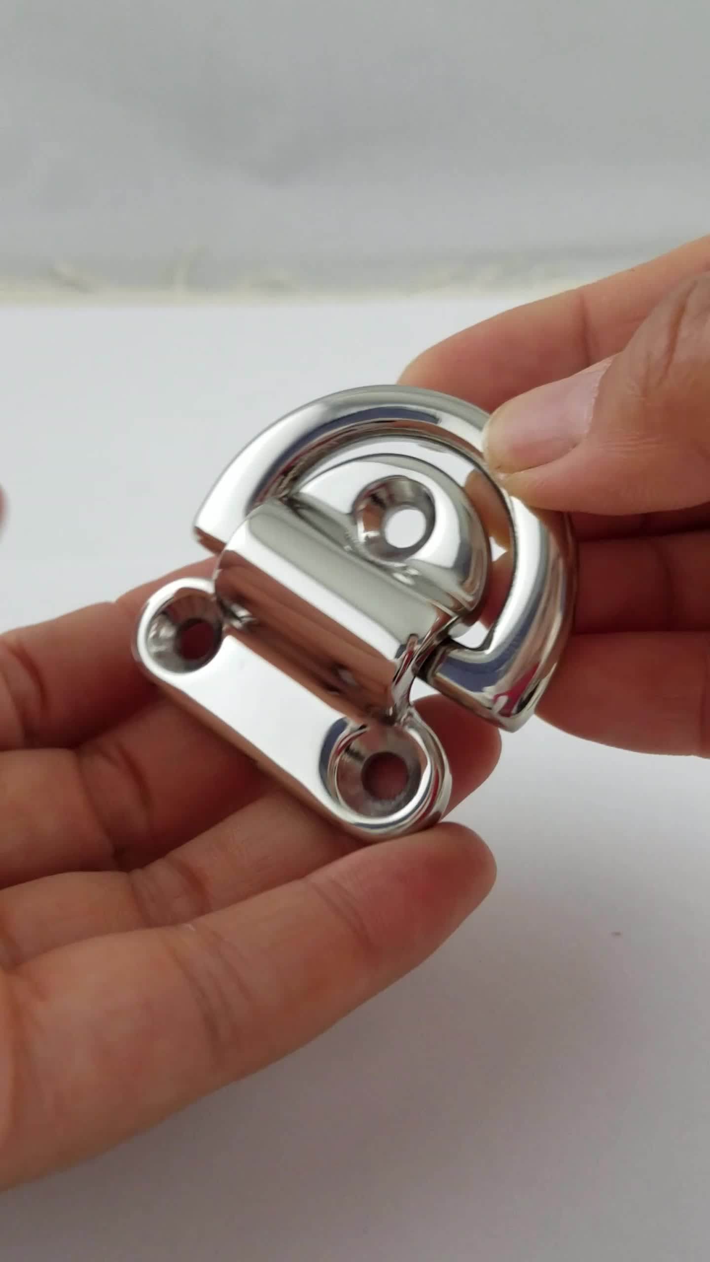 316 Stainless Steel Boat Fittings Folding Pad Eye With D Ring Buy