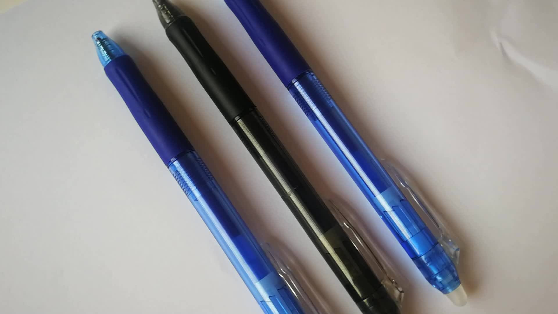 Amazon Hot Sell 0.5 Mm Fine Point Retractable Erasable Pen Erasable Gel