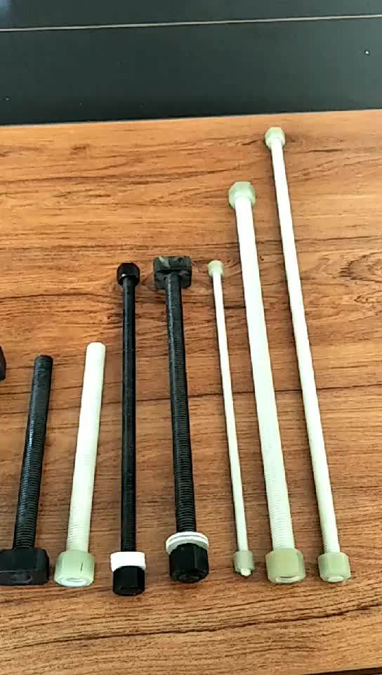 Carbon Fiber And Vinyl Ester Resin Bolt And Nut Frp Hex Bolt Wheel Bolt