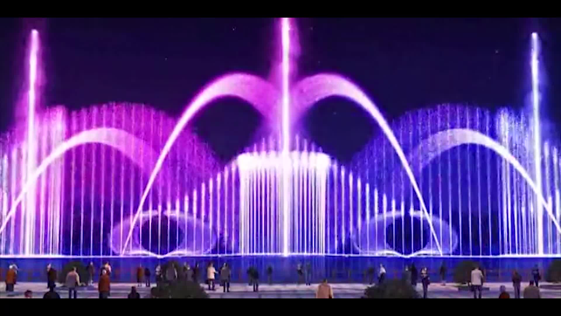 Round Shape Green Landscape Music Dancing Floating Fountain Buy