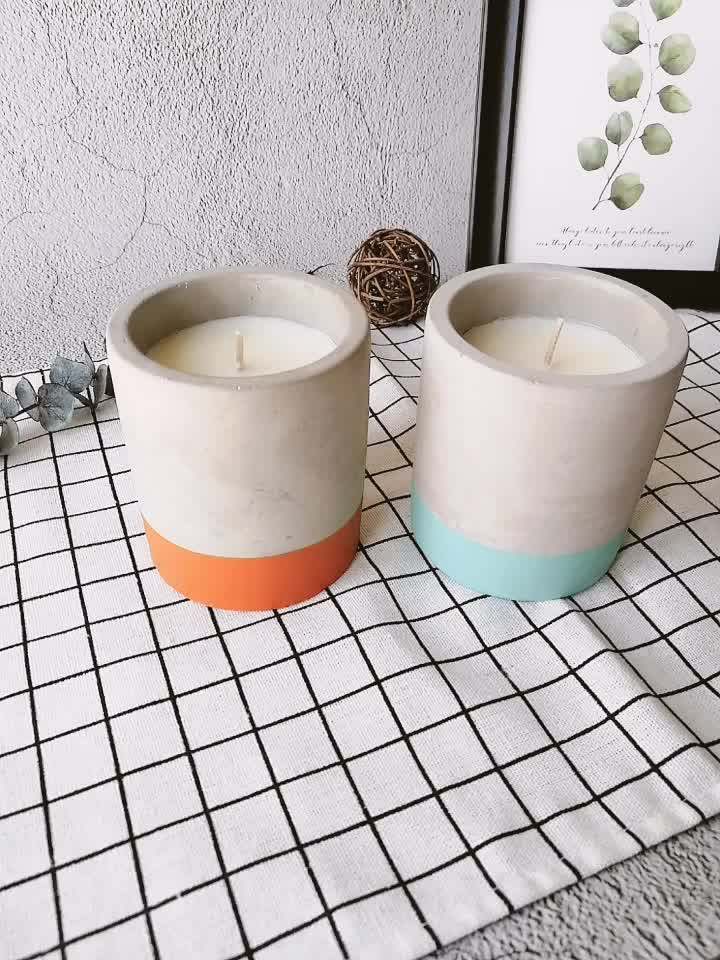 Luxury Aromatherapy Concrete Jar Candles Buy Concrete Candle