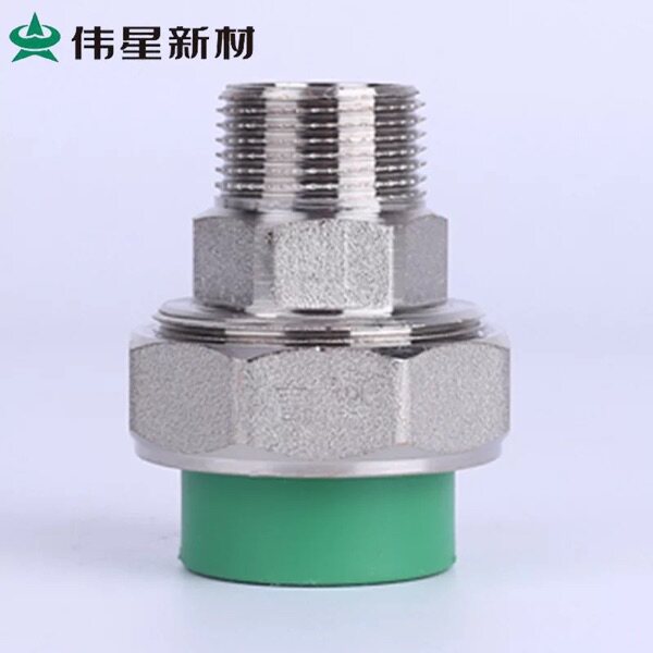 Great Star tube industry PPR hot and cold water pipe accessories Outer wire living joint pipe fittings Weixing manufacturer straight for promotion