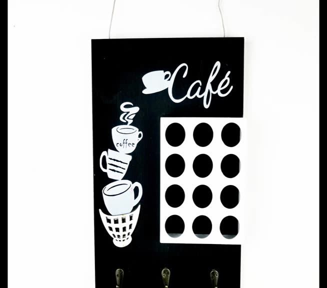 Rustic Wallmounted Wood Coffee Pod Buy